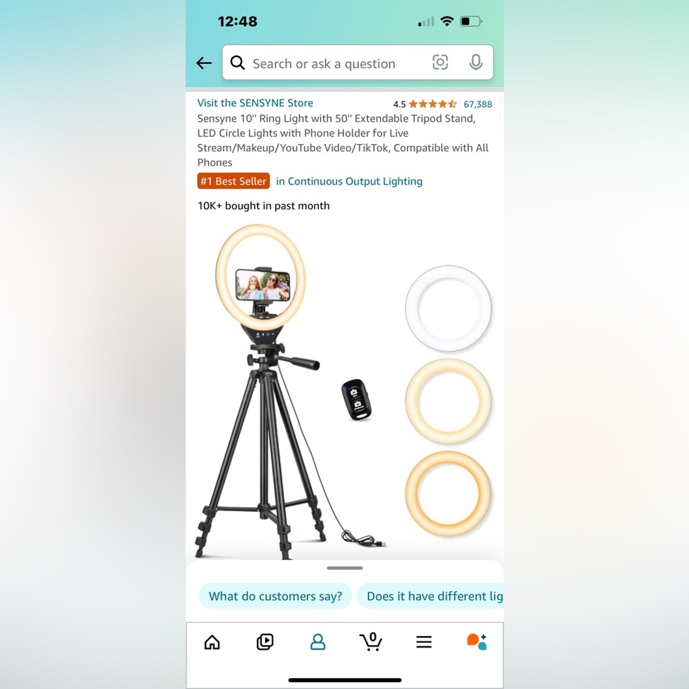 Ring light camera never opened - Picture 2 of 5